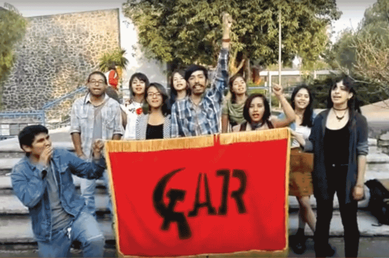 PRONUNCIAMIENTO DE LA JUVENTUD REVOLUCIONARIA ANTE EL LLAMADO DEL RECTOR ENRIQUE GRAUE A LA MARCHA VIBRA MÉXICO