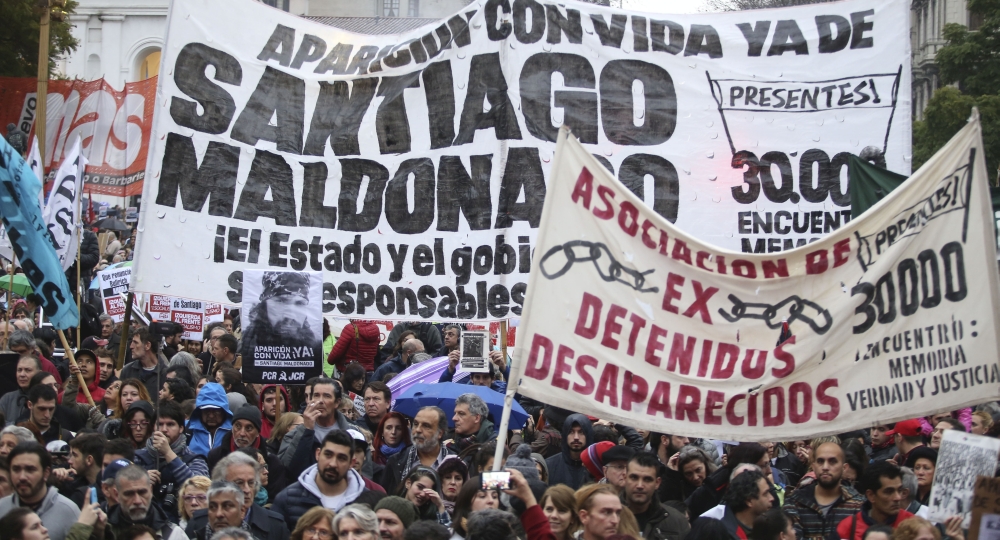 CRIMEN DE ESTADO EN ARGENTINA:  LA DESAPARICIÓN FORZADA Y ASESINATO DE SANTIAGO MALDONADO