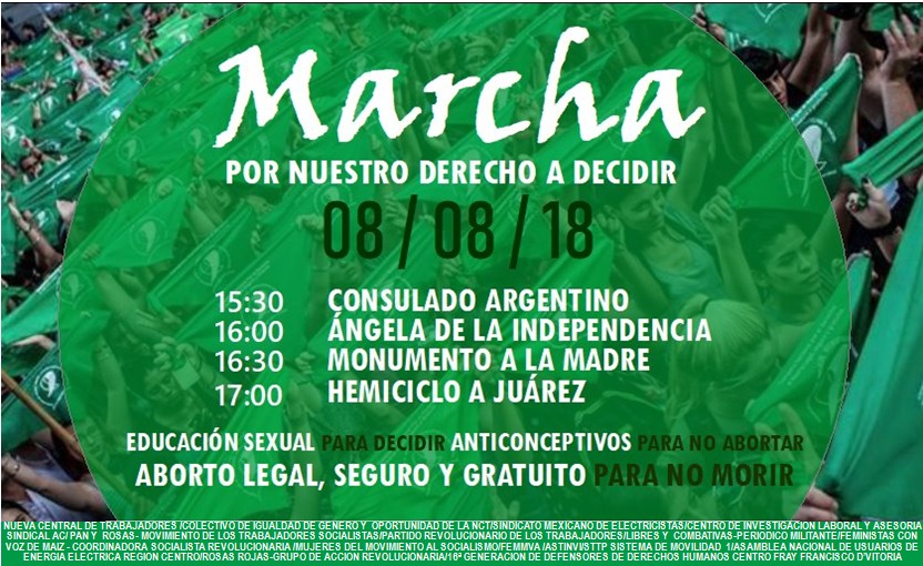 8A: ¡LAS MUJERES DE LATINOAMÉRICA A LAS CALLES
