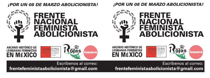 Feminismo, Abolicionismo y Anticapitalismo.