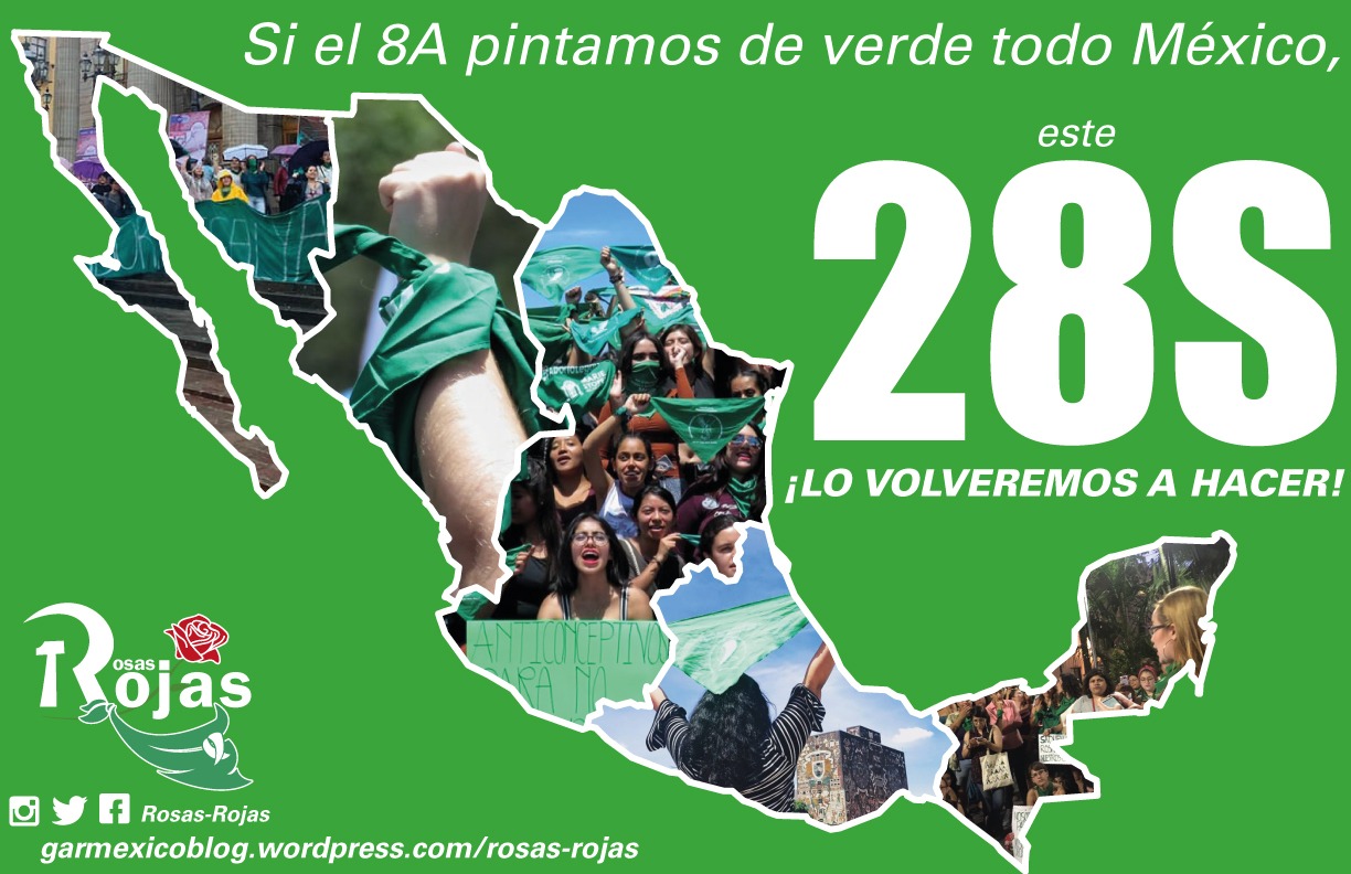 28S: vamos por el segundo pañuelazo nacional por el aborto legal, seguro y gratuito en todo México