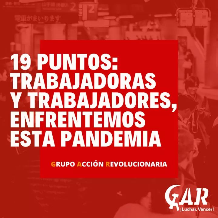 19 puntos para hacerle frente a la pandemia por el COVID-19 en México.