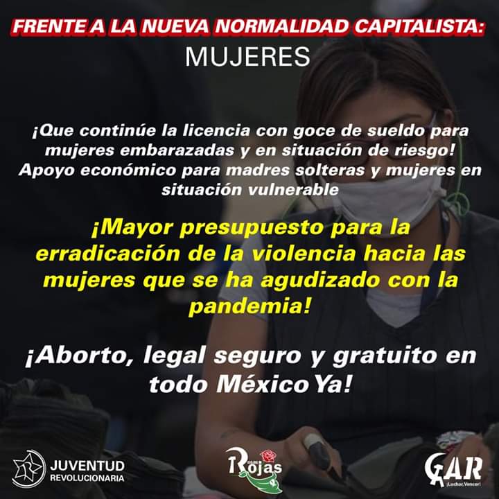 Las mujeres frente a la “nueva normalidad”