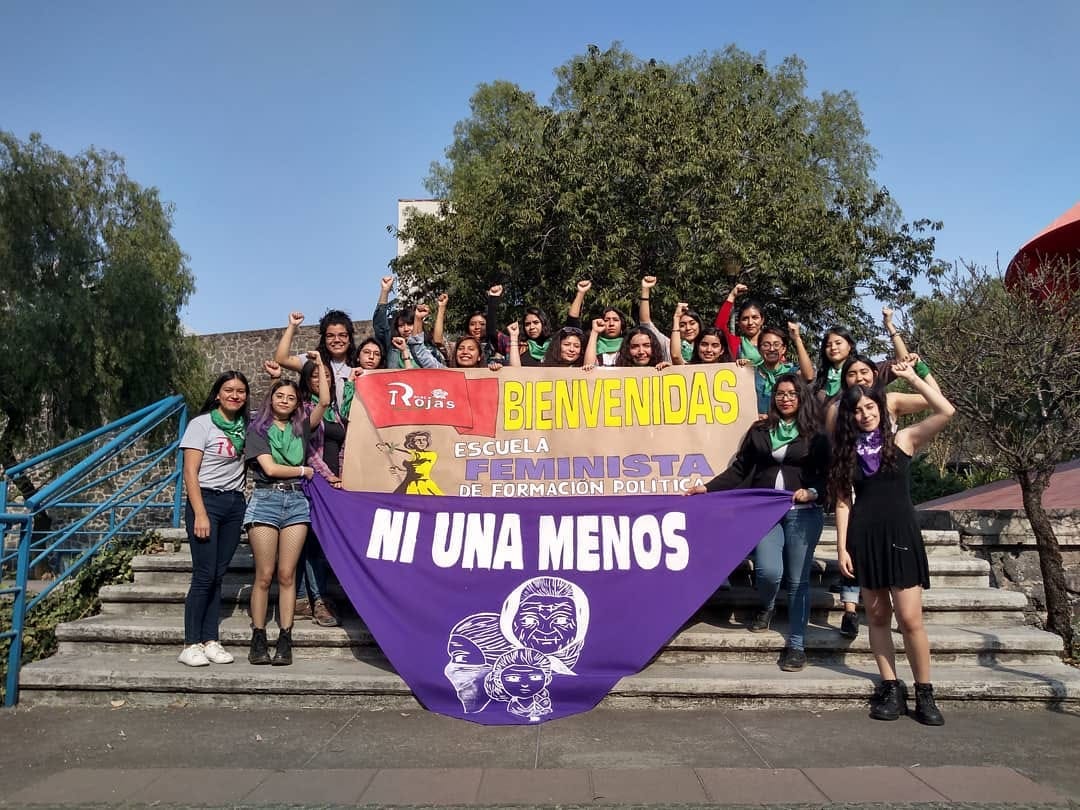 Rosas Rojas imparte talleres de  formación política a más de 300 mujeres de diferentes estados de México y de otros países.