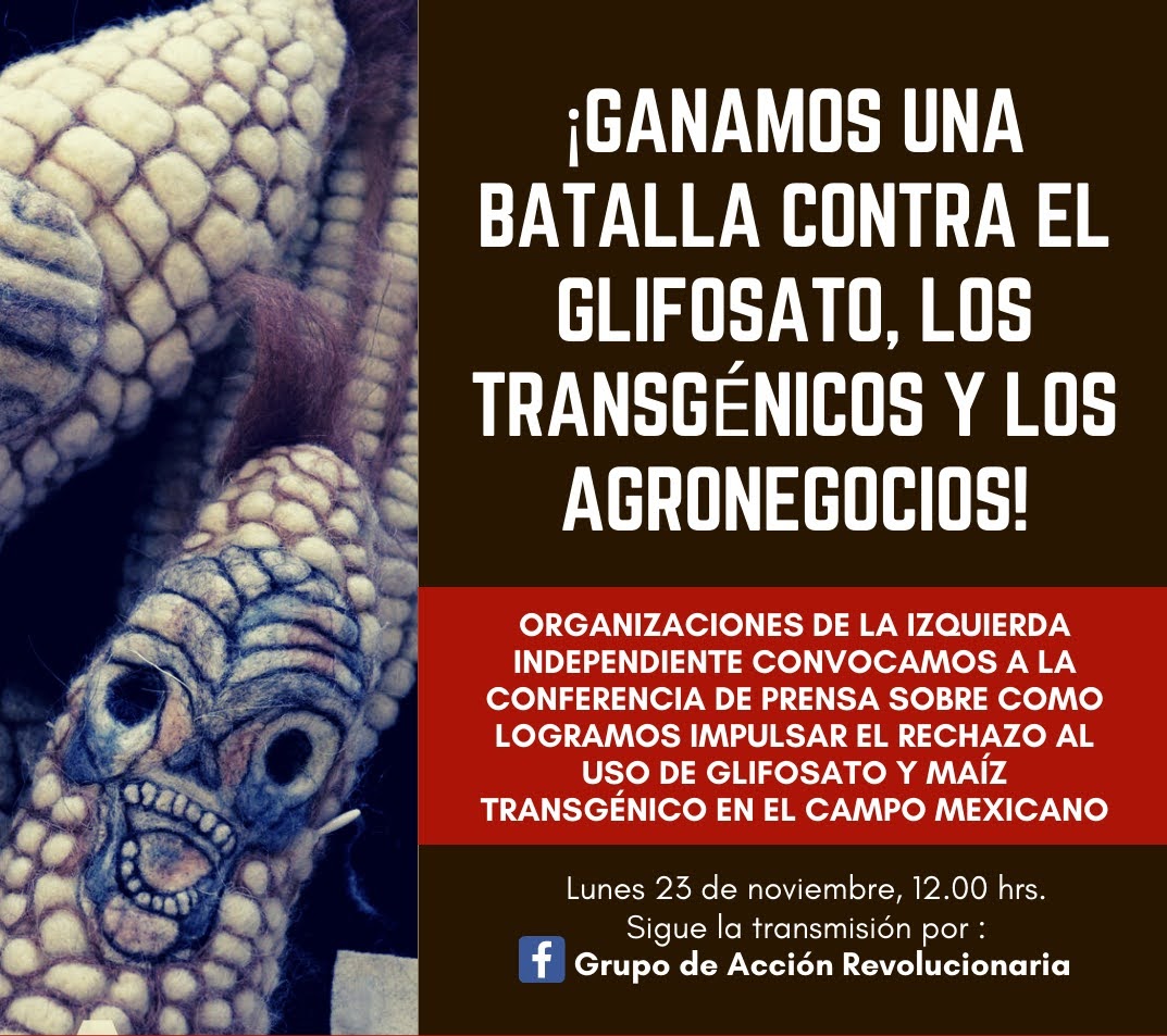 ¡GANAMOS UNA BATALLA AL GLIFOSATO, LOS TRANSGÉNICOS Y LOS AGRONEGOCIOS!