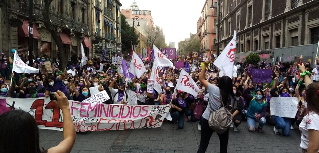 8M Las mujeres nos movilizamos por nuestros derechos pese a la pandemia del Covid 19