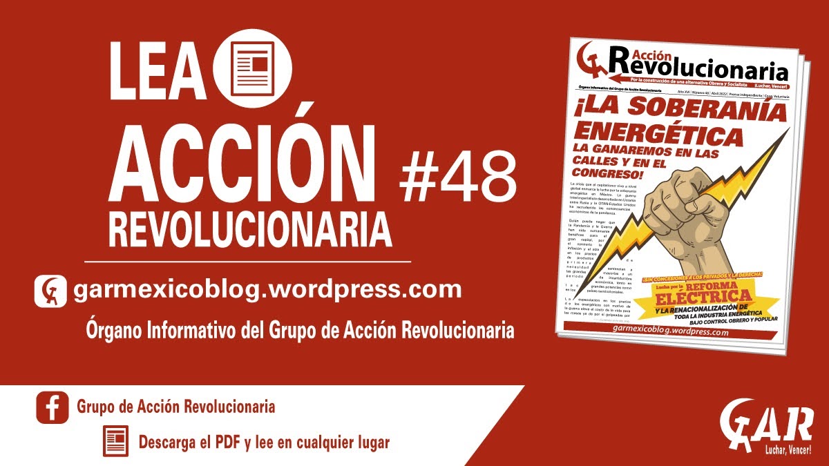 ¡LA SOBERANÍA ENERGÉTICA LA GANAREMOS EN LAS CALLES Y EN EL CONGRESO!