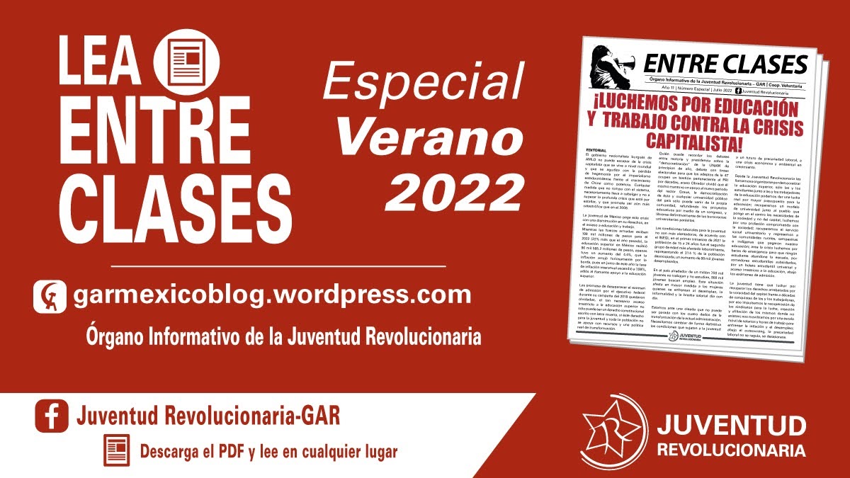 ¡LUCHEMOS POR EDUCACIÓN Y TRABAJO CONTRA LA CRISIS CAPITALISTA!
